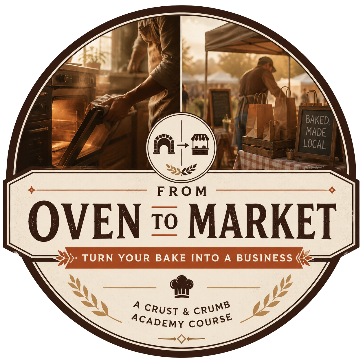 From Oven to Market — Turn your bake into a business. A Crust & Crumb Academy course.
