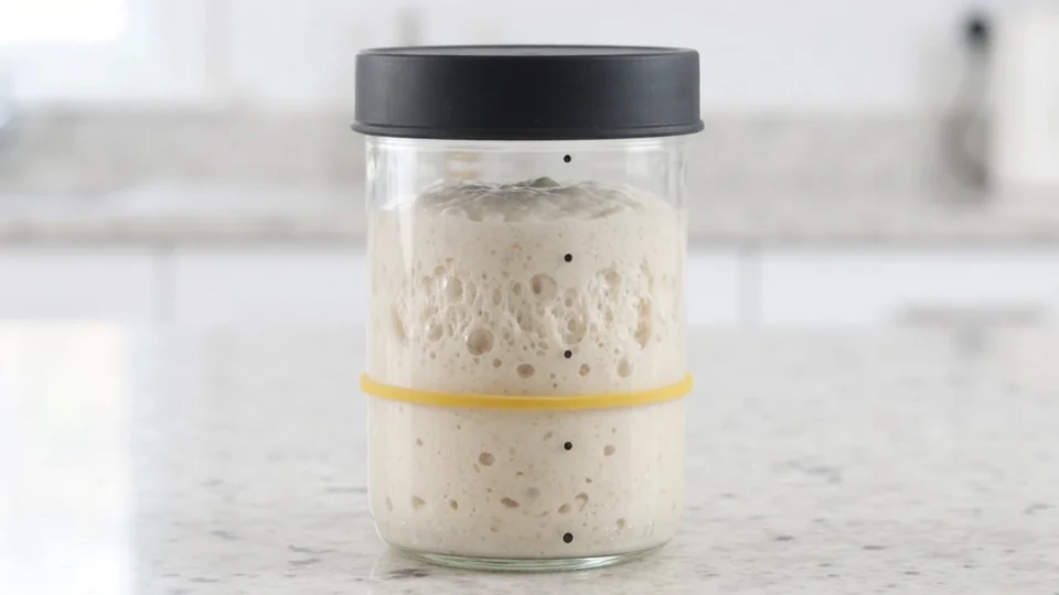 Starter risen above the band marking its starting level